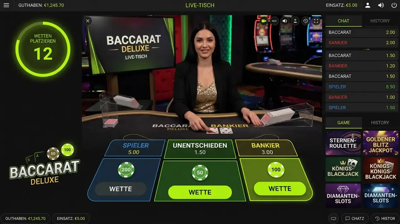 Live Casino im Heats