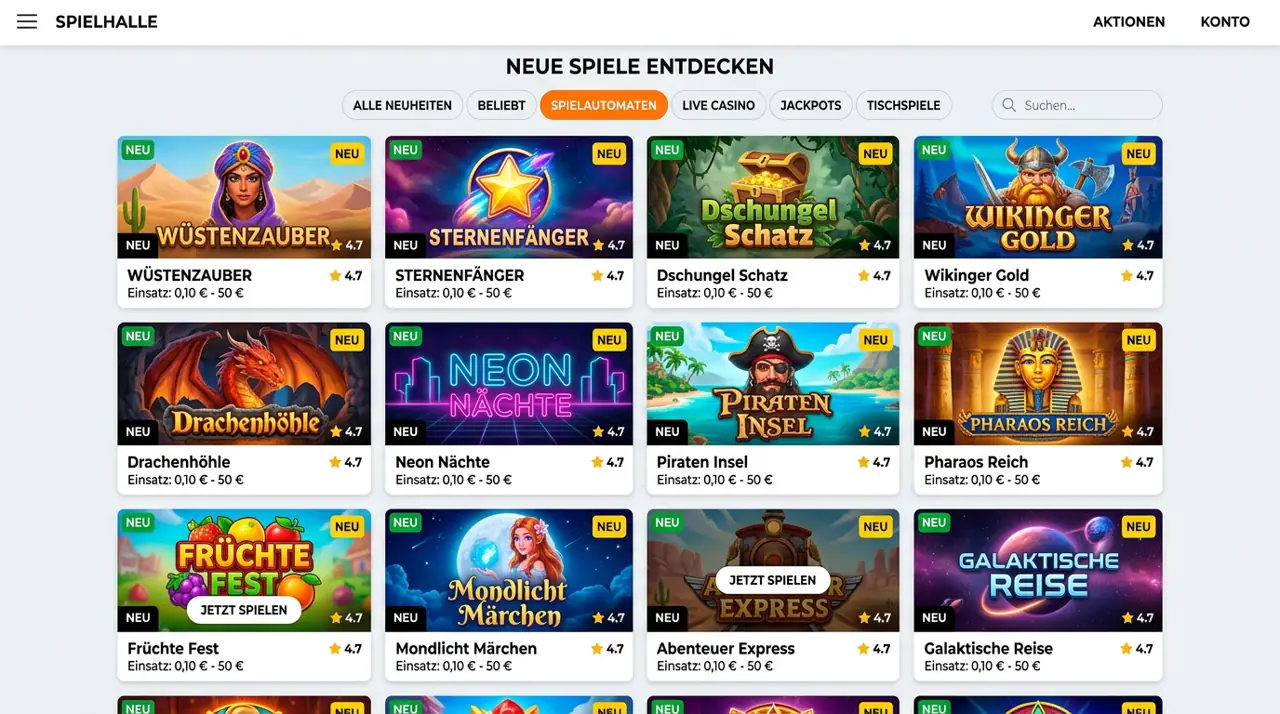 Neue Releases & Crash Games — Heats